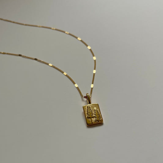 “Rooted Strength” — I Am Strong Necklace (Gold)